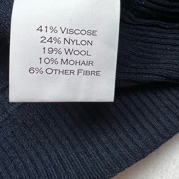 Draper James Navy White Striped Crewneck Sweater Size L - Picture 5 of 8